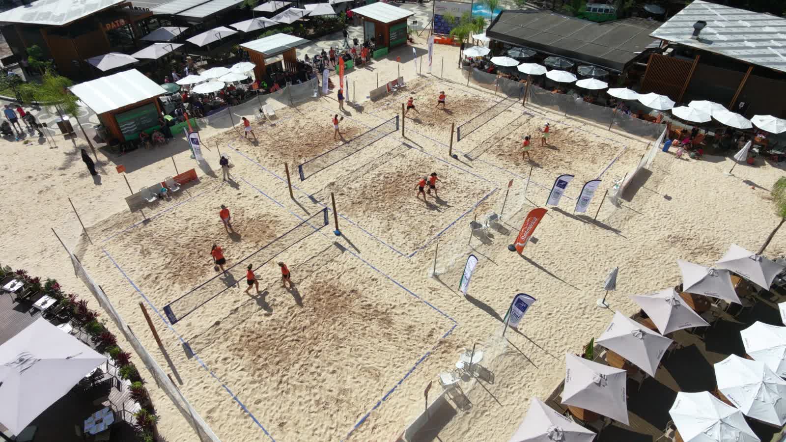 Beach tennis na Orla TotalPass